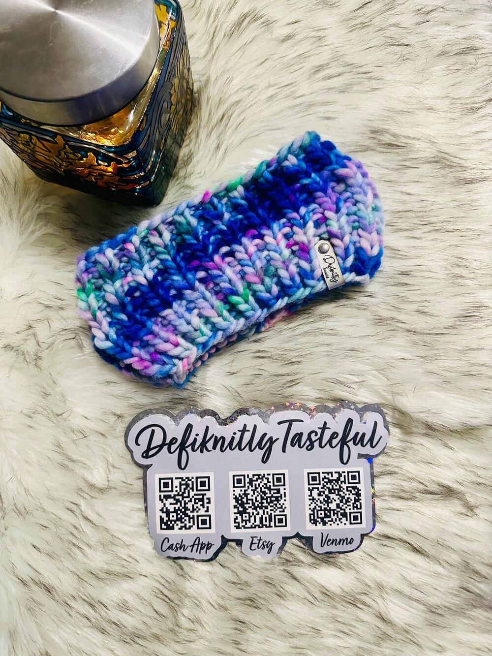 Hand Knit Merino Wool Headband: DefiKnitly Tasteful Headband